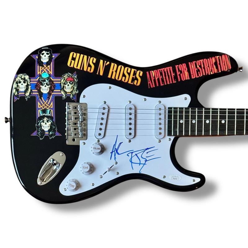 "Guns N' Roses" Set of (5) Custom Stratocasrer Style Guitars Band-Signed By Axl Rose, Slash, Duff McKagan, Steven Adler & Izzy Stradlin  (Beckett & JSA) at PristineAuction.com "Guns N' Roses" Set of (5) Custom Stratocasrer Style Guitars Band-Signed By Axl Rose, Slash, Duff McKagan, Steven Adler & Izzy Stradlin  (Beckett & JSA) at PristineAuction.com