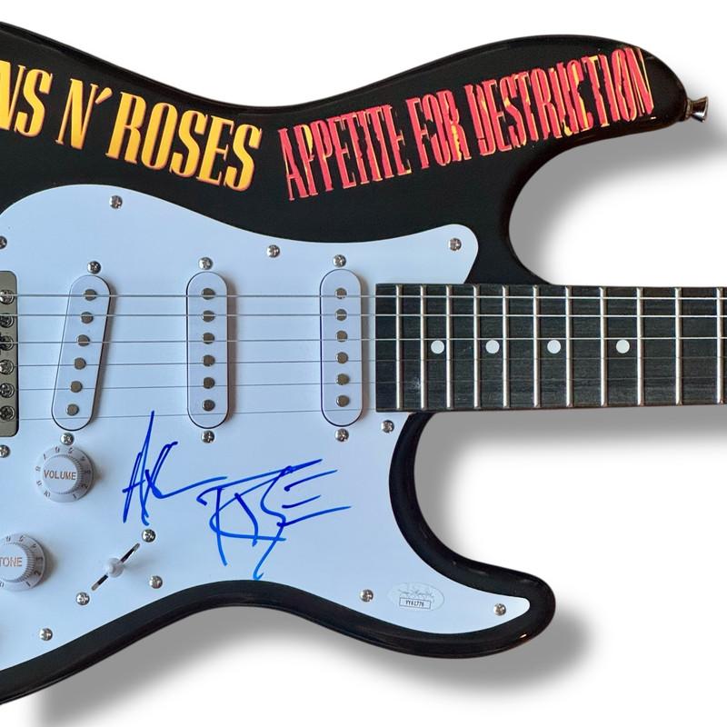 "Guns N' Roses" Set of (5) Custom Stratocasrer Style Guitars Band-Signed By Axl Rose, Slash, Duff McKagan, Steven Adler & Izzy Stradlin  (Beckett & JSA) at PristineAuction.com "Guns N' Roses" Set of (5) Custom Stratocasrer Style Guitars Band-Signed By Axl Rose, Slash, Duff McKagan, Steven Adler & Izzy Stradlin  (Beckett & JSA) at PristineAuction.com