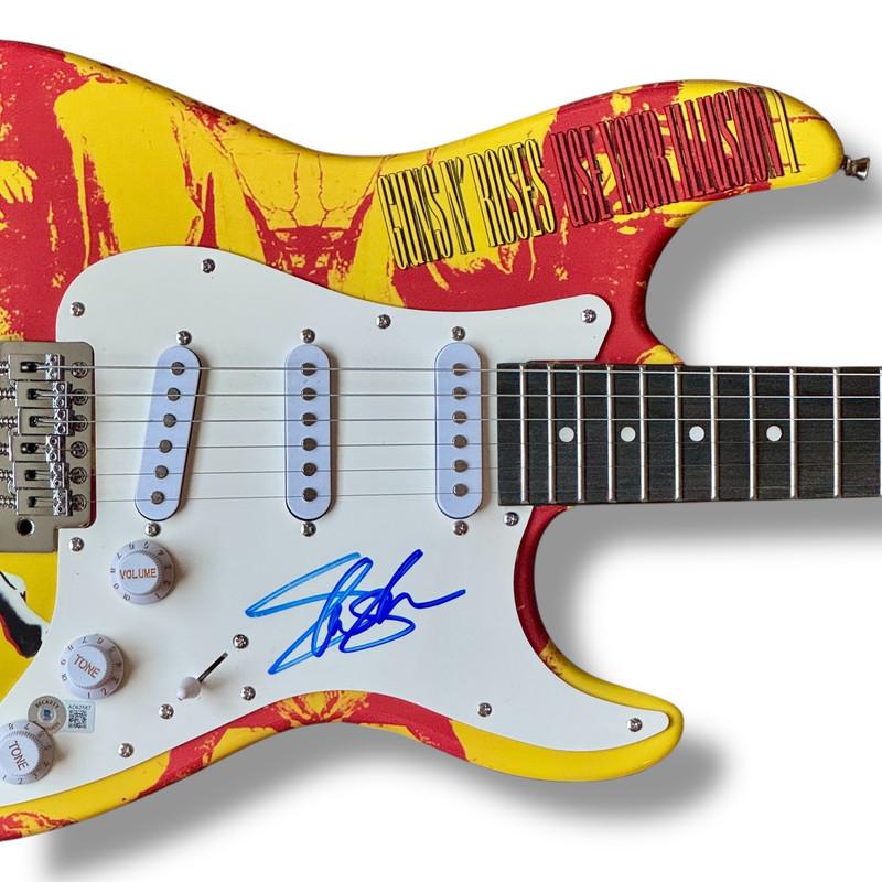 "Guns N' Roses" Set of (5) Custom Stratocasrer Style Guitars Band-Signed By Axl Rose, Slash, Duff McKagan, Steven Adler & Izzy Stradlin  (Beckett & JSA) at PristineAuction.com "Guns N' Roses" Set of (5) Custom Stratocasrer Style Guitars Band-Signed By Axl Rose, Slash, Duff McKagan, Steven Adler & Izzy Stradlin  (Beckett & JSA) at PristineAuction.com