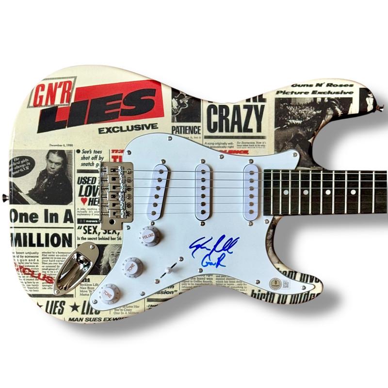 "Guns N' Roses" Set of (5) Custom Stratocasrer Style Guitars Band-Signed By Axl Rose, Slash, Duff McKagan, Steven Adler & Izzy Stradlin  (Beckett & JSA) at PristineAuction.com "Guns N' Roses" Set of (5) Custom Stratocasrer Style Guitars Band-Signed By Axl Rose, Slash, Duff McKagan, Steven Adler & Izzy Stradlin  (Beckett & JSA) at PristineAuction.com