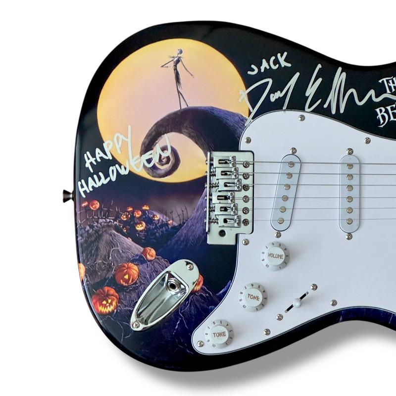 Danny Elfman Signed "The Nightmare Before Christmas" Custom Stratocaster Guitar Inscribed "Jack" & "Happy Halloween" (JSA) at PristineAuction.com Danny Elfman Signed "The Nightmare Before Christmas" Custom Stratocaster Guitar Inscribed "Jack" & "Happy Halloween" (JSA) at PristineAuction.com