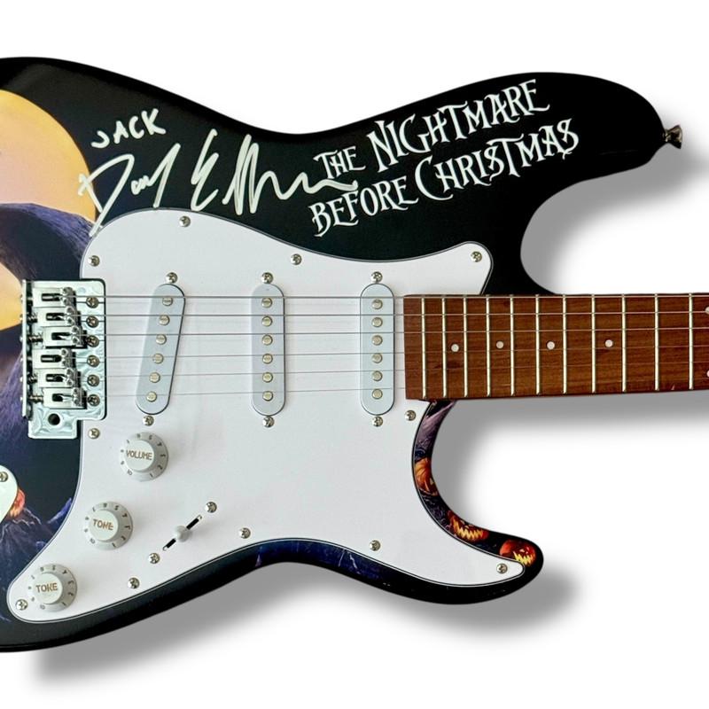 Danny Elfman Signed "The Nightmare Before Christmas" Custom Stratocaster Guitar Inscribed "Jack" & "Happy Halloween" (JSA) at PristineAuction.com Danny Elfman Signed "The Nightmare Before Christmas" Custom Stratocaster Guitar Inscribed "Jack" & "Happy Halloween" (JSA) at PristineAuction.com