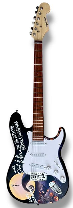 Danny Elfman Signed "The Nightmare Before Christmas" Custom Stratocaster Guitar Inscribed "Jack" & "Happy Halloween" (JSA) at PristineAuction.com Danny Elfman Signed "The Nightmare Before Christmas" Custom Stratocaster Guitar Inscribed "Jack" & "Happy Halloween" (JSA) at PristineAuction.com