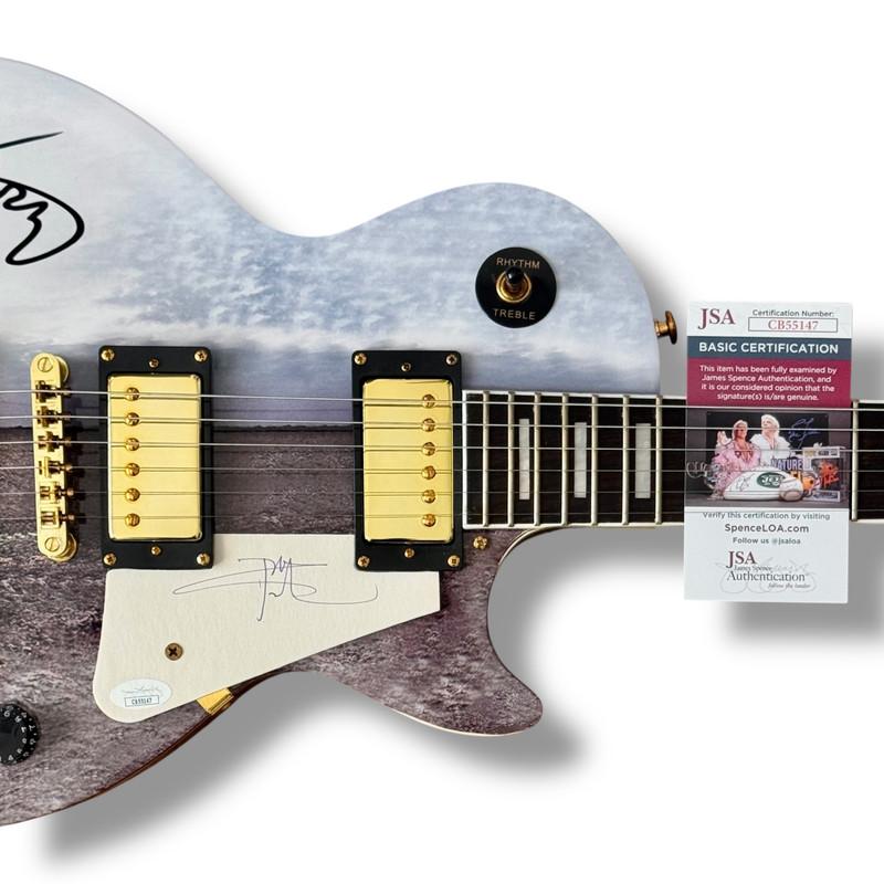 Roger Daltrey & Pete Townshend Signed "The Who" Custom Les Paul Style Guitar (JSA) at PristineAuction.com Roger Daltrey & Pete Townshend Signed "The Who" Custom Les Paul Style Guitar (JSA) at PristineAuction.com