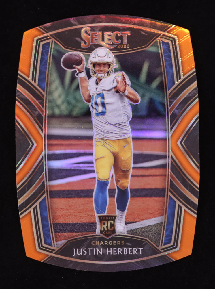 Justin Herbert 2020 Select Prizm Orange Die Cut #244 RC