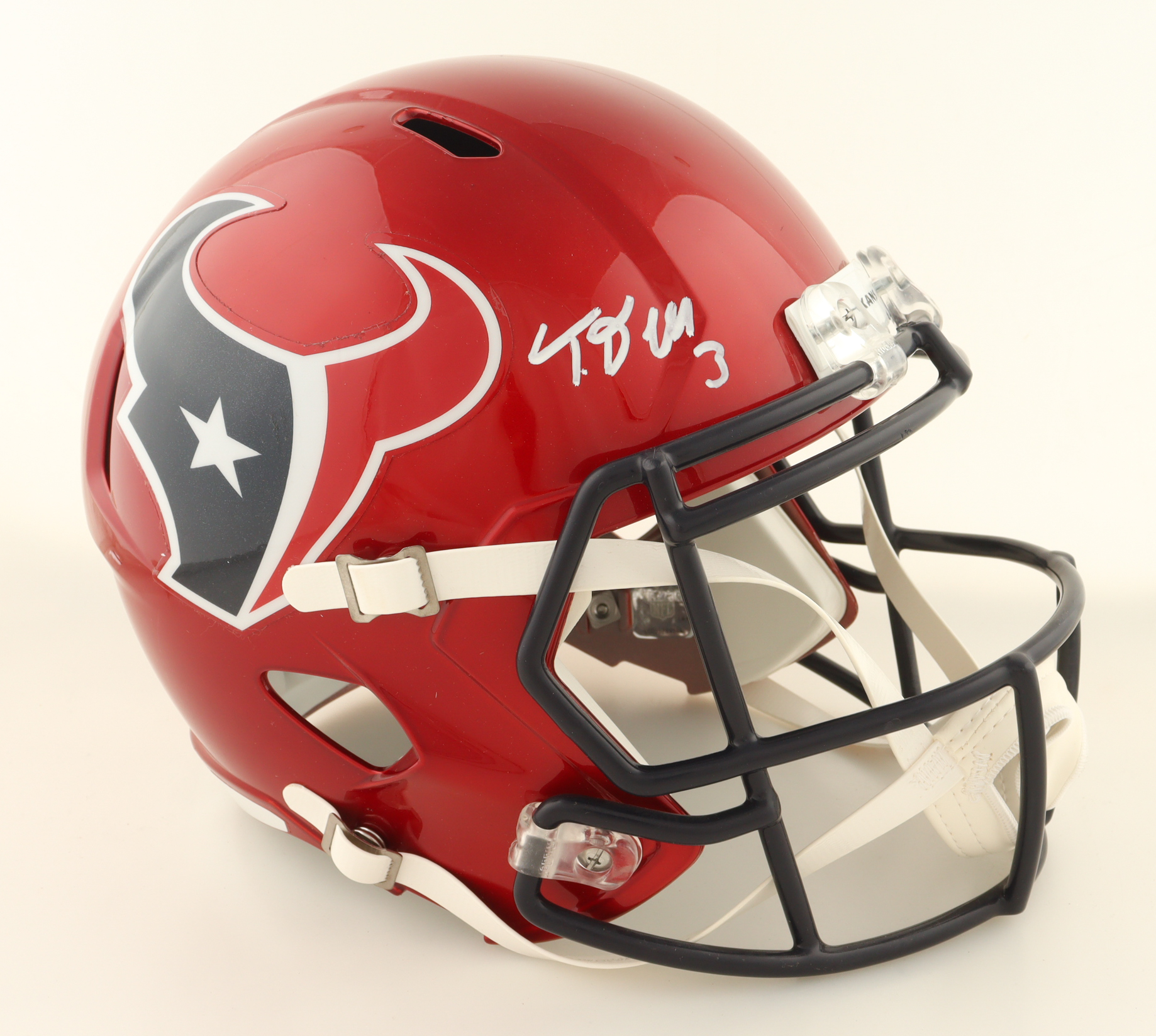 Tank Dell Signed Texans Full-Size Flash Alternate Speed Helmet (Beckett) at PristineAuction.com Tank Dell Signed Texans Full-Size Flash Alternate Speed Helmet (Beckett) at PristineAuction.com