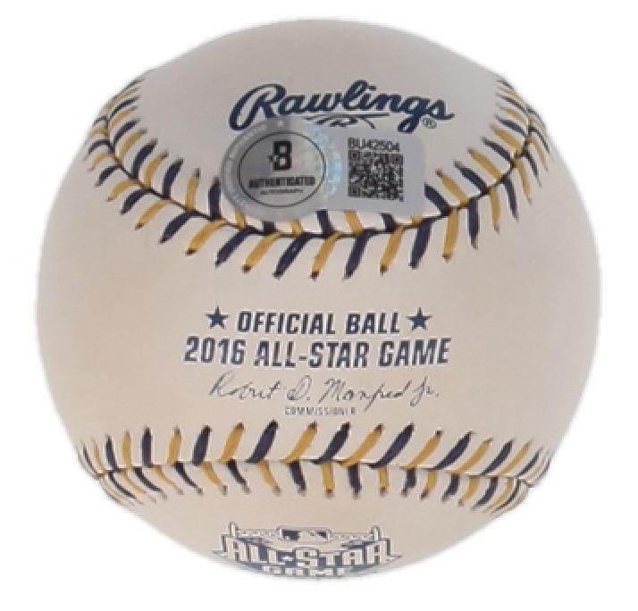 Julio Teheran Signed 2016 All-Star Game Baseball (Beckett) at PristineAuction.com Julio Teheran Signed 2016 All-Star Game Baseball (Beckett) at PristineAuction.com