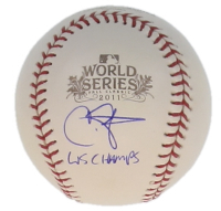 Chris Carpenter Signed 2011 World Series Baseball Inscribed "WS Champs" (Beckett) at PristineAuction.com