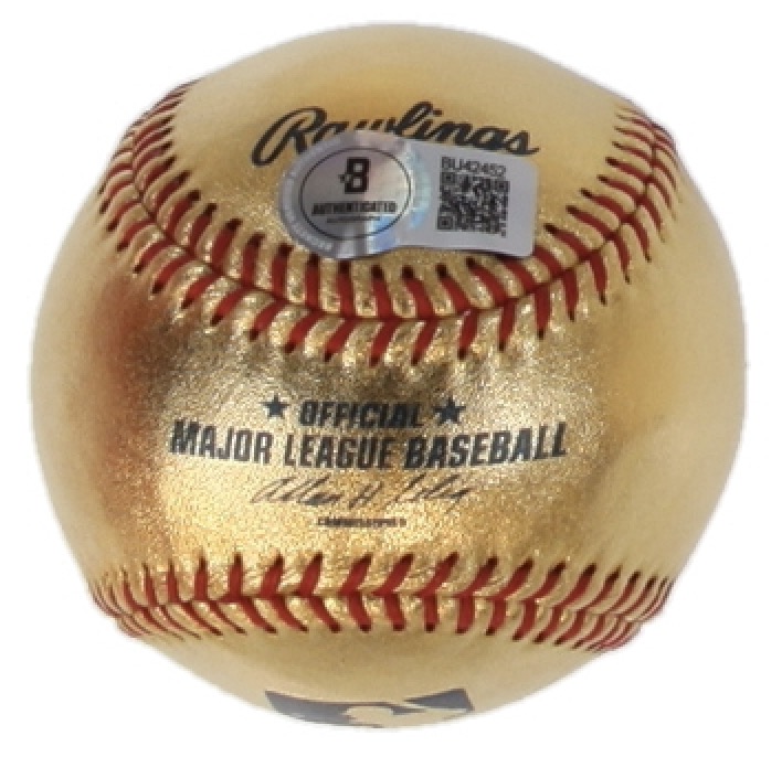 Alex Rodriguez Signed Gold Leather OML Baseball (Beckett) at PristineAuction.com Alex Rodriguez Signed Gold Leather OML Baseball (Beckett) at PristineAuction.com