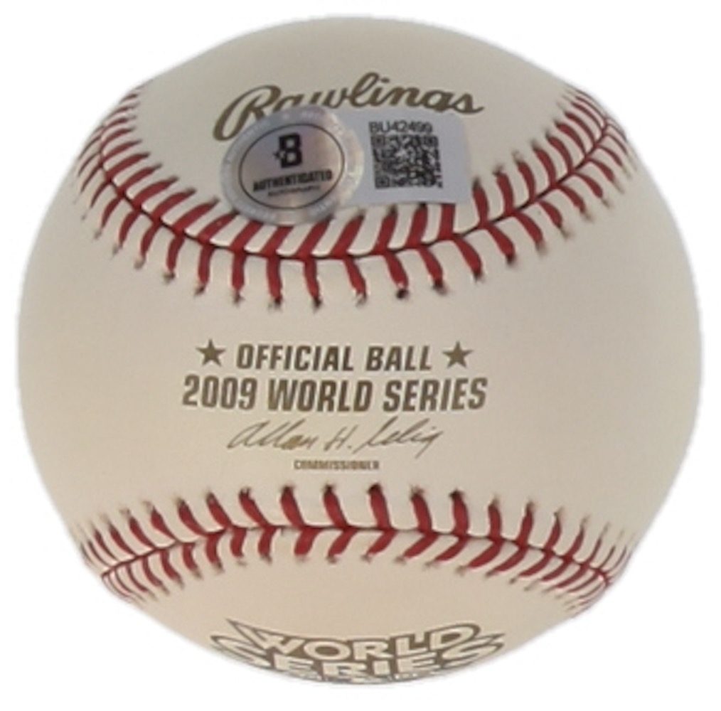 Brett Gardner Signed 2009 World Series Baseball (Beckett) at PristineAuction.com Brett Gardner Signed 2009 World Series Baseball (Beckett) at PristineAuction.com