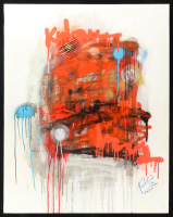 "Poem of Sunrise #11" 2020 30x38 Original Painting on Canvas by Tadas Zaicikas | TedyZet (Zaicikas) at PristineAuction.com