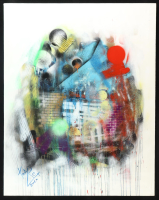 "Poem of Sunrise #15" 2020 30x38 Original Painting on Canvas by Tadas Zaicikas | TedyZet (Zaicikas) at PristineAuction.com