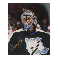 Nikolai Khabibulin Signed Lighting 8x10 Photo (Beckett) at PristineAuction.com