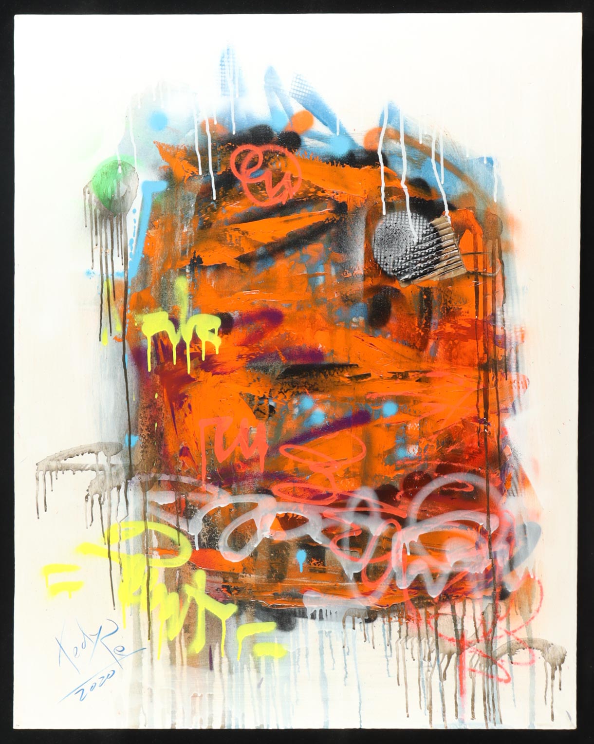 "Poem of Sunrise #10" 2020 30x38 Original Painting on Canvas by Tadas Zaicikas | TedyZet (Zaicikas) at PristineAuction.com "Poem of Sunrise #10" 2020 30x38 Original Painting on Canvas by Tadas Zaicikas | TedyZet (Zaicikas) at PristineAuction.com
