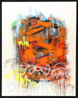 "Poem of Sunrise #10" 2020 30x38 Original Painting on Canvas by Tadas Zaicikas | TedyZet (Zaicikas) at PristineAuction.com