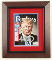 Donald Trump Signed 2016 "Forbes" Custom Framed Magazine Display (JSA) at PristineAuction.com