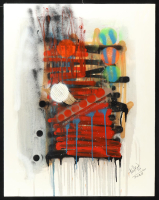 "Poem of Sunrise #13" 2020 30x38 Original Painting on Canvas by Tadas Zaicikas | TedyZet (Zaicikas) at PristineAuction.com