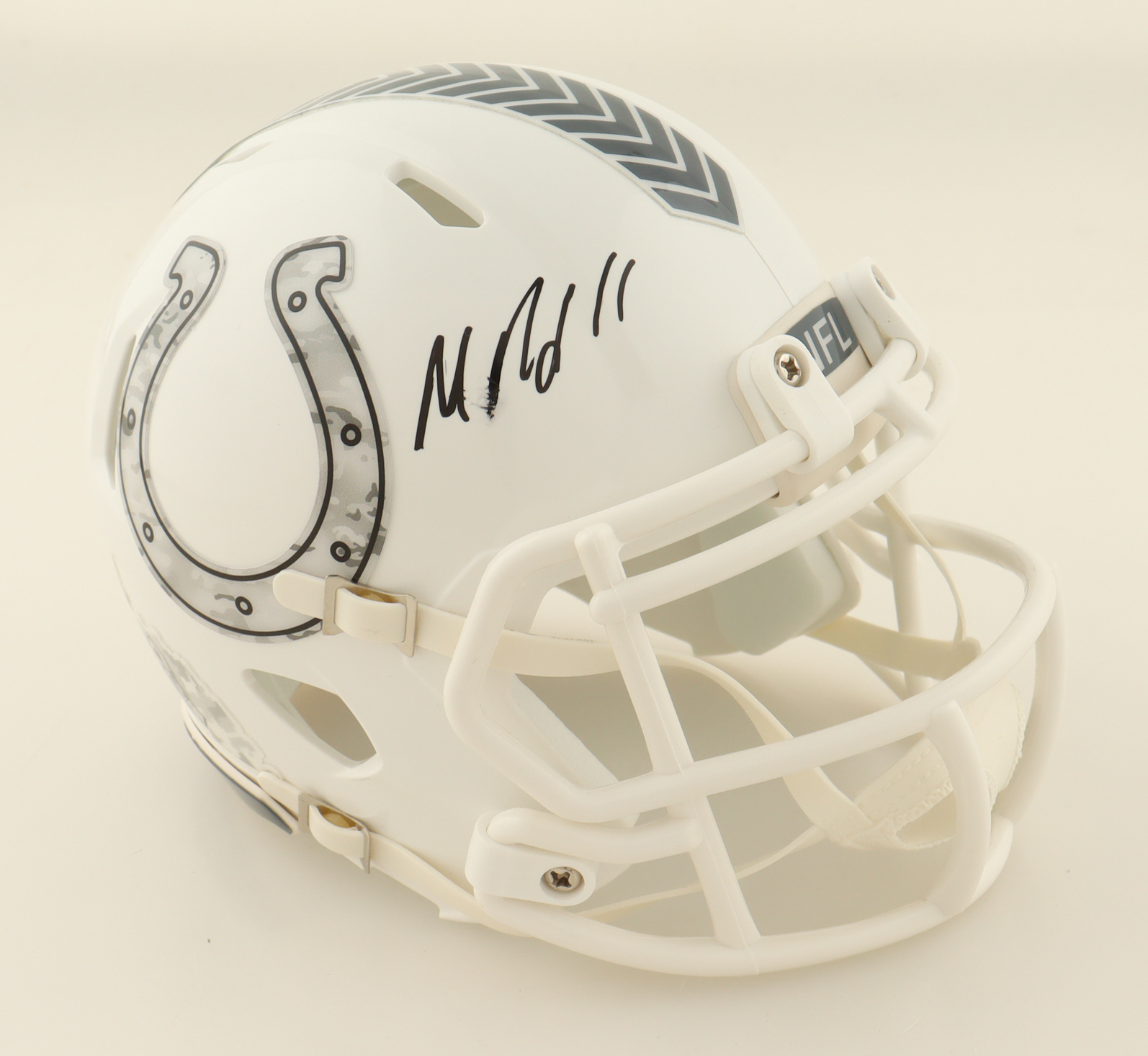 Michael Pittman Jr. Signed Colts Salute To Service Alternate Speed Mini Helmet (Beckett) at PristineAuction.com Michael Pittman Jr. Signed Colts Salute To Service Alternate Speed Mini Helmet (Beckett) at PristineAuction.com