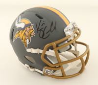 Kevin O'Connell Signed Vikings Slate Alternate Speed Mini Helmet (Beckett) at PristineAuction.com