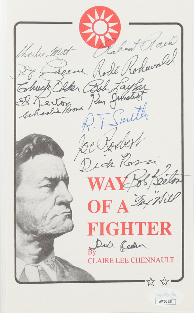 "Way of a Fighter" Hardcover Book Signed by (15) with Charlie Mott, Chuck Older, Robert Layher (JSA) at PristineAuction.com "Way of a Fighter" Hardcover Book Signed by (15) with Charlie Mott, Chuck Older, Robert Layher (JSA) at PristineAuction.com