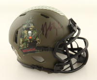 John Lynch Signed Buccaneers Salute To Service Alternate Speed Mini Helmet (Beckett) at PristineAuction.com
