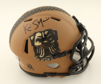 Kevin Stefanski Signed Browns Salute To Service Alternate Speed Mini Helmet (Beckett) at PristineAuction.com
