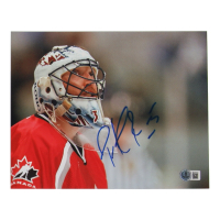 Patrick Roy Signed Team Canada 8x10 Photo (Beckett) at PristineAuction.com