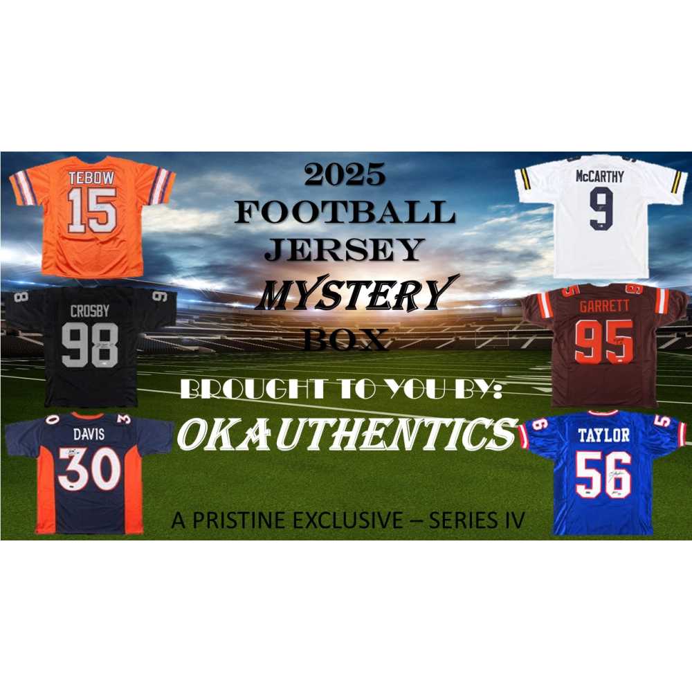 OKAUTHENTICS 2025 Football Jersey Mystery Box - Series IV at PristineAuction.com