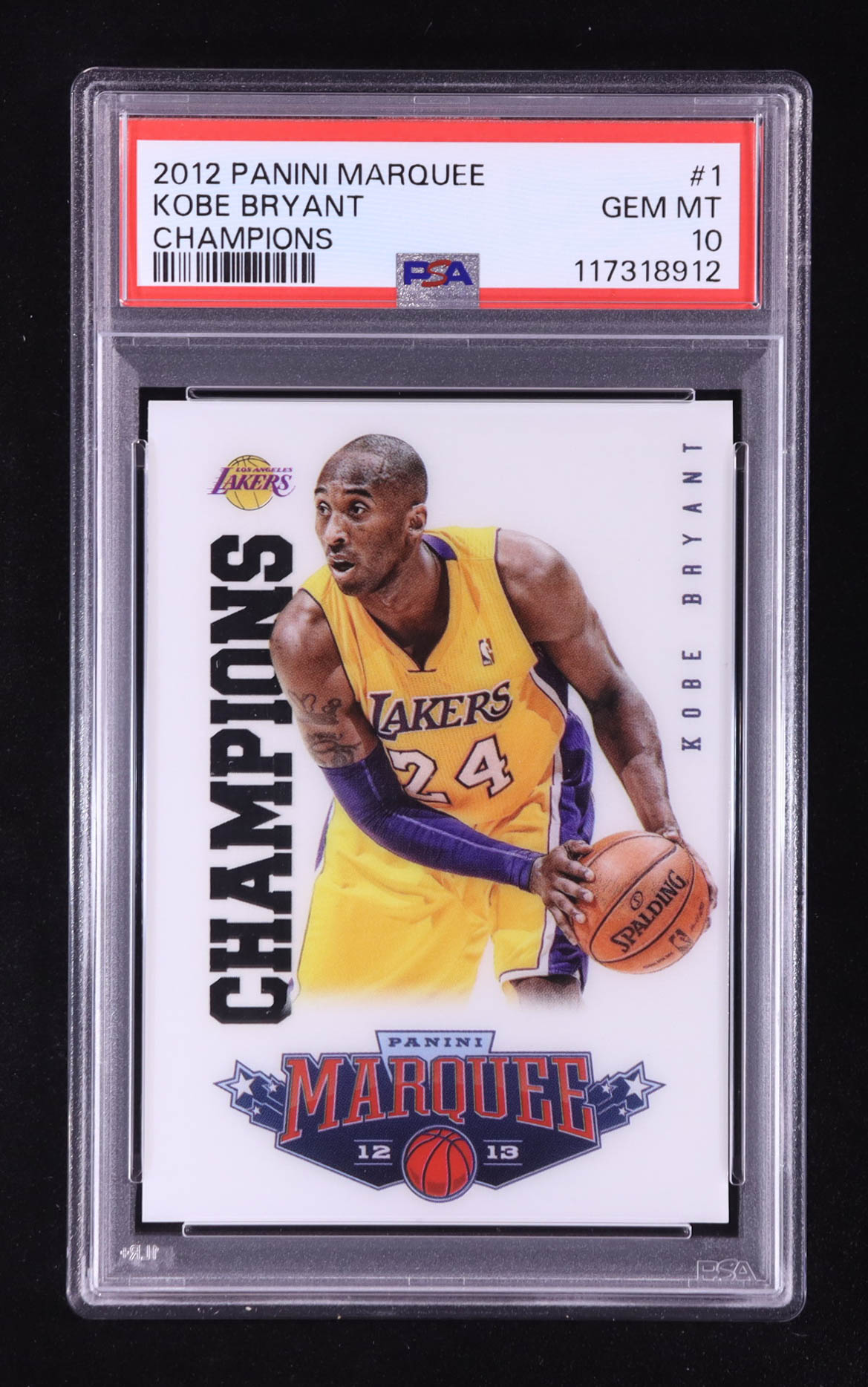 Kobe Bryant 2012-13 Panini Marquee Champions #1 (PSA 10) at PristineAuction.com Kobe Bryant 2012-13 Panini Marquee Champions #1 (PSA 10) at PristineAuction.com