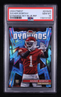 Xavier Worthy 2024 Finest Dynamos Sky Blue Refractors #DYN15 #073/150 RC (PSA 10) at PristineAuction.com