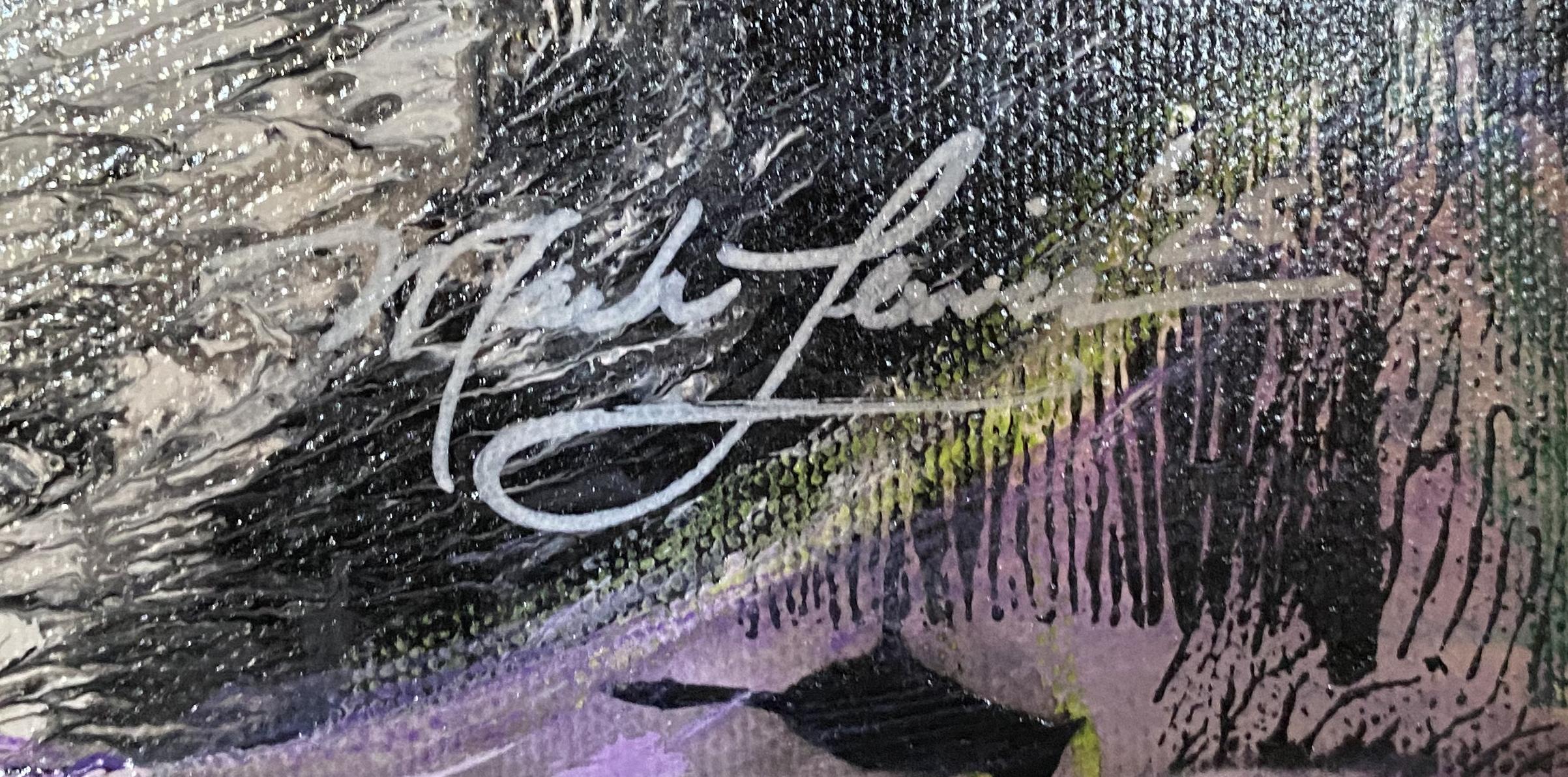 Mark Lewis Custom Framed Original Painting On Canvas #023-25 (Lewis) at PristineAuction.com Mark Lewis Custom Framed Original Painting On Canvas #023-25 (Lewis) at PristineAuction.com