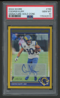 Cooper Kupp 2024 Score Signature Gold Zone #155 #10/50 (PSA 10) at PristineAuction.com