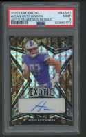 Aidan Hutchinson 2022 Leaf Exotic Autographs Snakeskin Mosaic #BAAH1 #6/7 RC (PSA 9) at PristineAuction.com