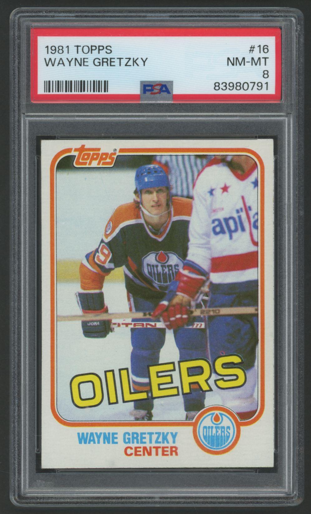 Wayne Gretzky 1981-82 Topps #16 (PSA 8) at PristineAuction.com Wayne Gretzky 1981-82 Topps #16 (PSA 8) at PristineAuction.com