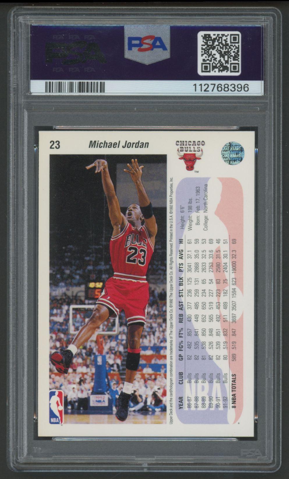 Michael Jordan 1992-93 Upper Deck #23 (PSA 9) at PristineAuction.com Michael Jordan 1992-93 Upper Deck #23 (PSA 9) at PristineAuction.com