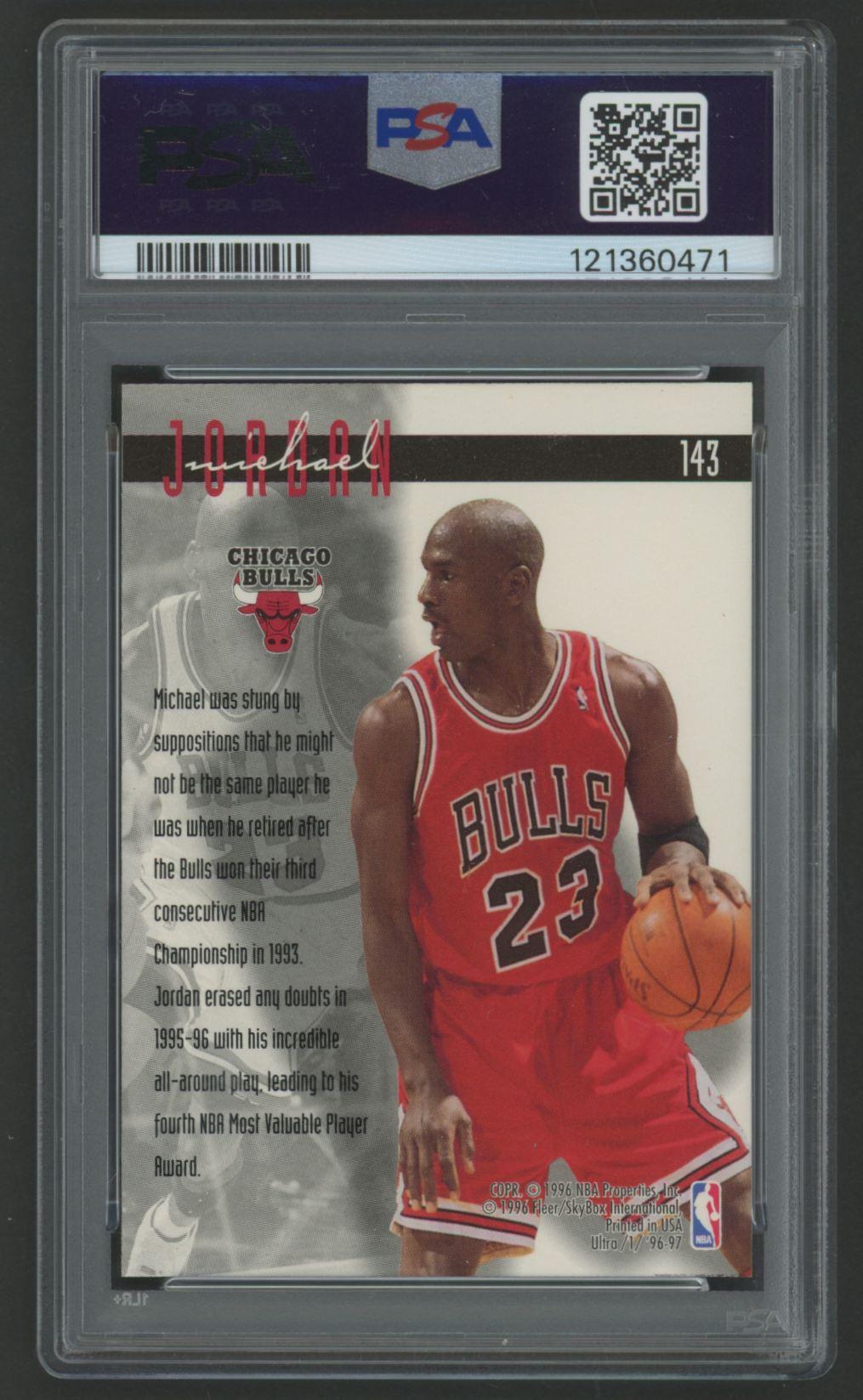 Michael Jordan 1996 Ultra #143 (PSA 9) at PristineAuction.com Michael Jordan 1996 Ultra #143 (PSA 9) at PristineAuction.com