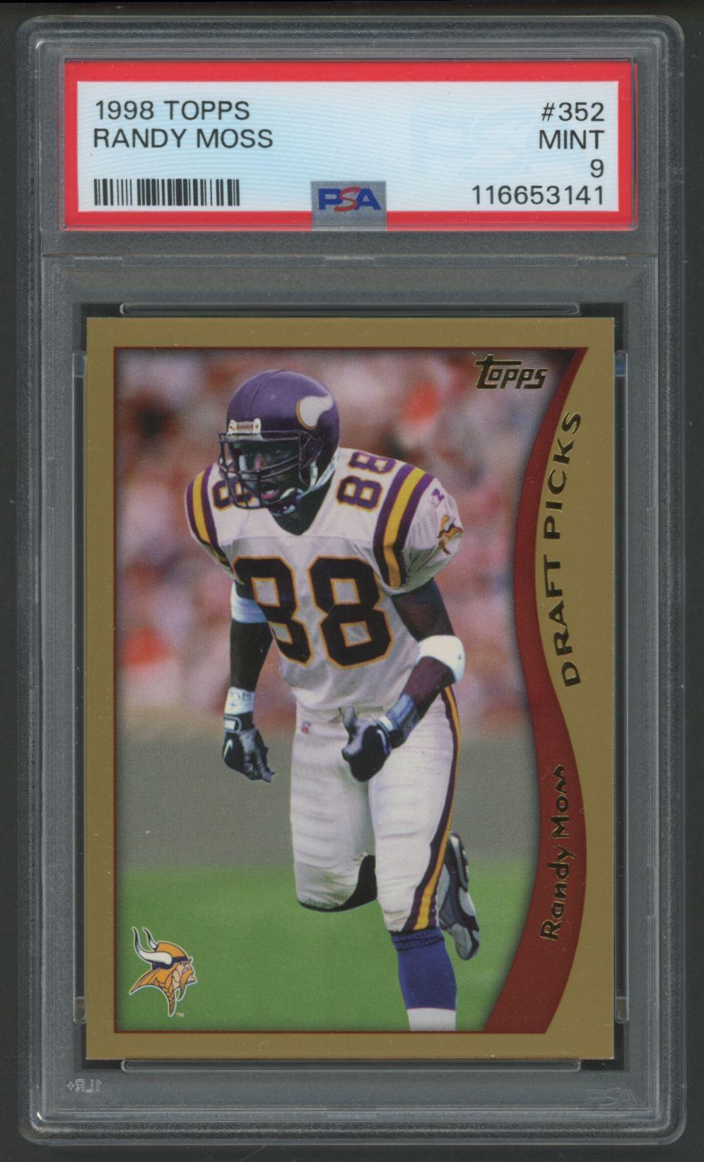 Randy Moss 1998 Topps #352 (PSA 9) at PristineAuction.com Randy Moss 1998 Topps #352 (PSA 9) at PristineAuction.com