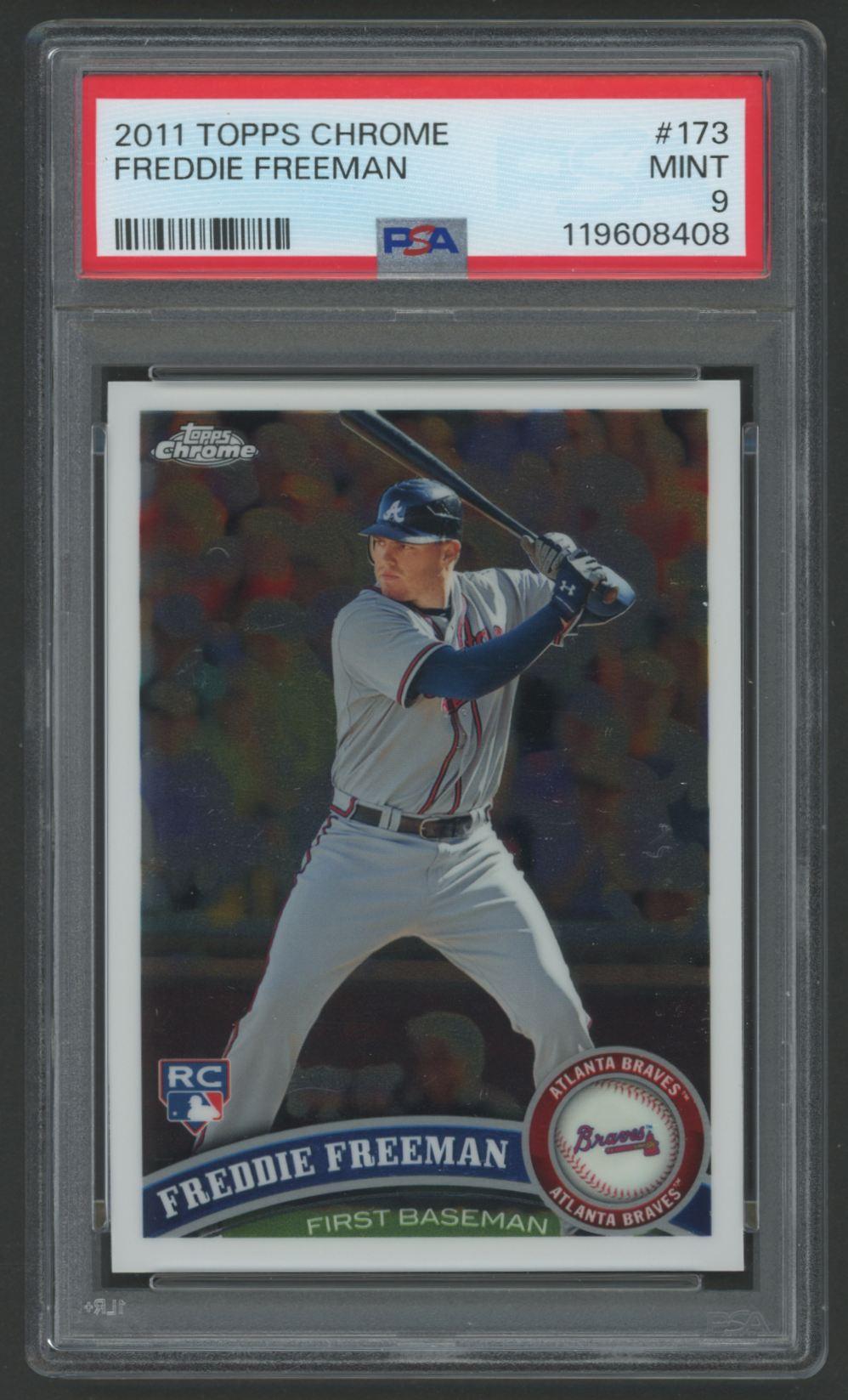 Freddie Freeman 2011 Topps Chrome #173 (PSA 9) at PristineAuction.com Freddie Freeman 2011 Topps Chrome #173 (PSA 9) at PristineAuction.com