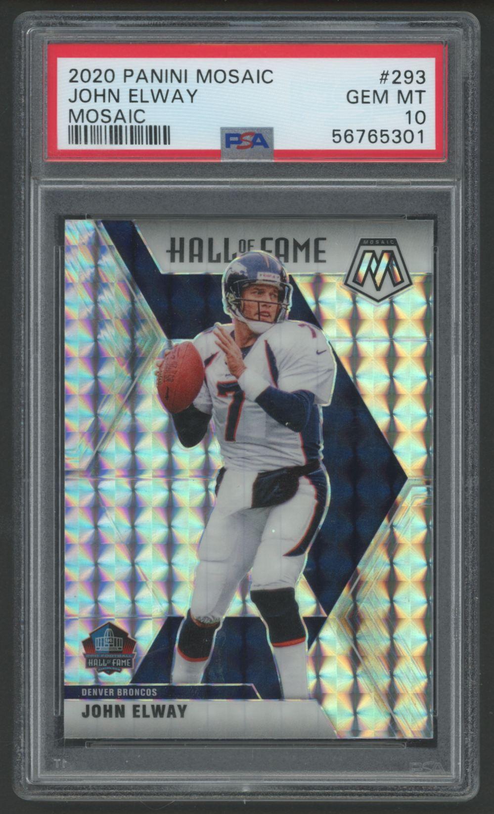 John Elway 2020 Mosaic Mosaic #293 (PSA 10) at PristineAuction.com John Elway 2020 Mosaic Mosaic #293 (PSA 10) at PristineAuction.com