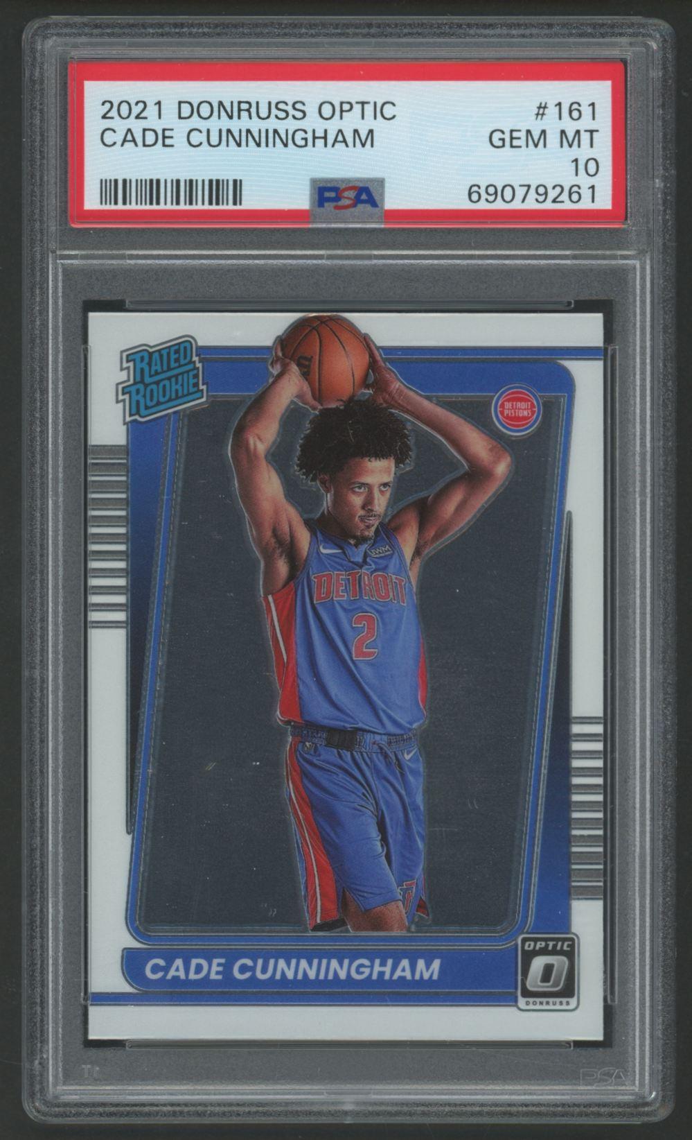 Cade Cunningham 2021 Donruss Optic RR #161 RC (PSA 10) at PristineAuction.com Cade Cunningham 2021 Donruss Optic RR #161 RC (PSA 10) at PristineAuction.com