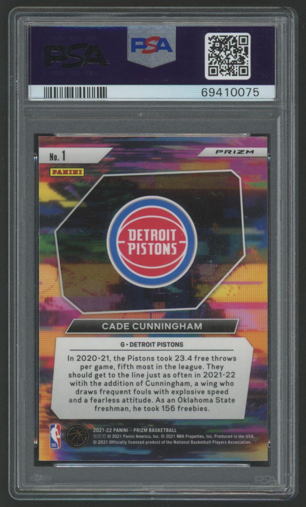 Cade Cunningham 2021 Panini Prizm Instant Impact Silver #1 (PSA 10) at PristineAuction.com Cade Cunningham 2021 Panini Prizm Instant Impact Silver #1 (PSA 10) at PristineAuction.com