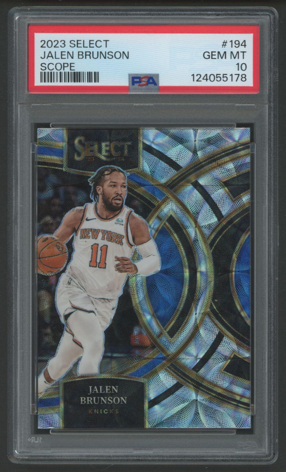 Jalen Brunson 2023 Select Scope #194 (PSA 10) at PristineAuction.com Jalen Brunson 2023 Select Scope #194 (PSA 10) at PristineAuction.com