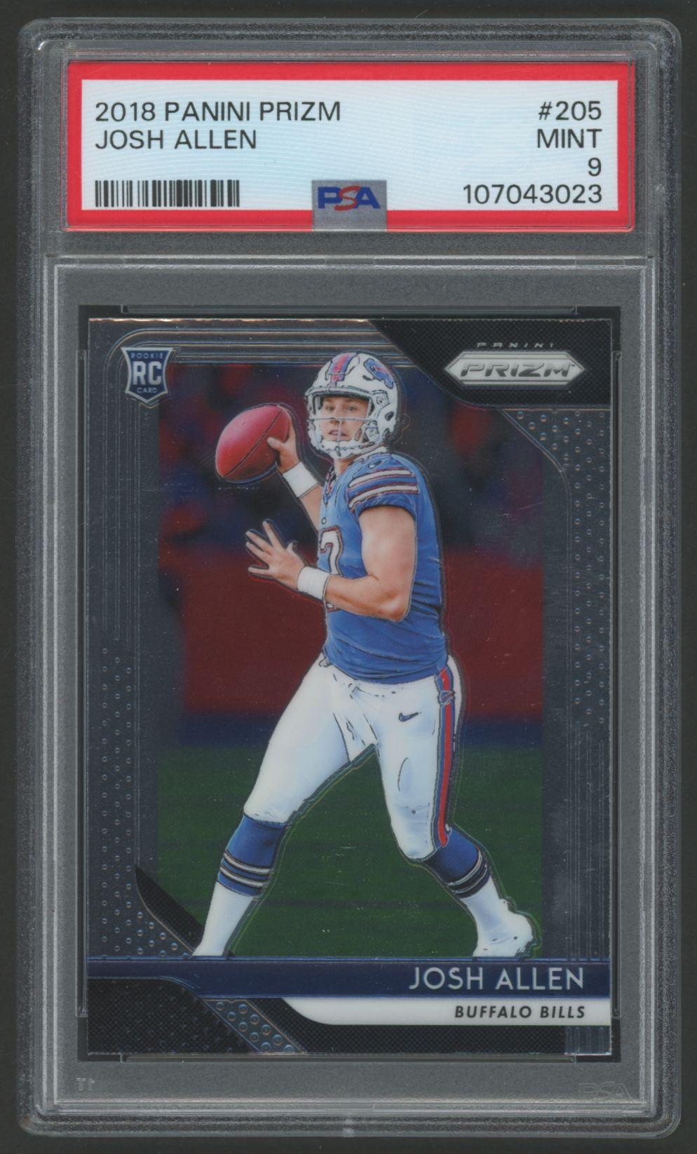 Josh Allen 2018 Panini Prizm #205 RC (PSA 9) at PristineAuction.com Josh Allen 2018 Panini Prizm #205 RC (PSA 9) at PristineAuction.com