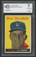 Don Drysdale 1958 Topps #25 (BCCG 7) at PristineAuction.com