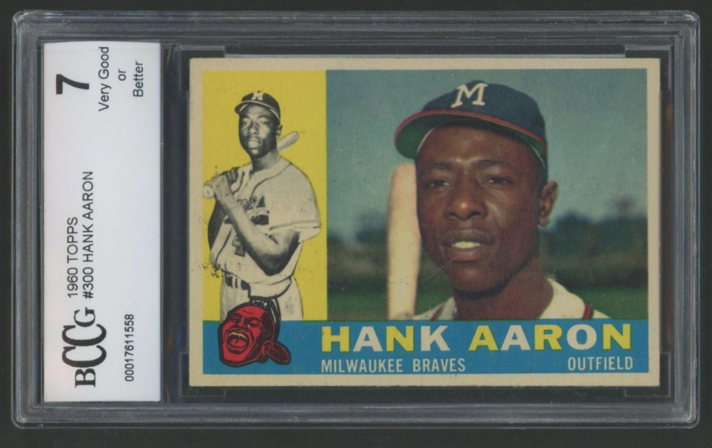 Hank Aaron 1960 Topps #300 (BCCG 7)