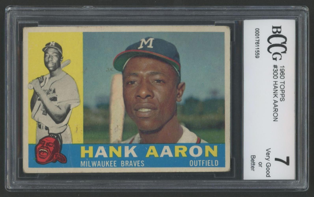 Hank Aaron 1960 Topps #300 (BCCG 7)
