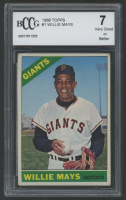 Willie Mays 1966 Topps #1 (BCCG 7) at PristineAuction.com