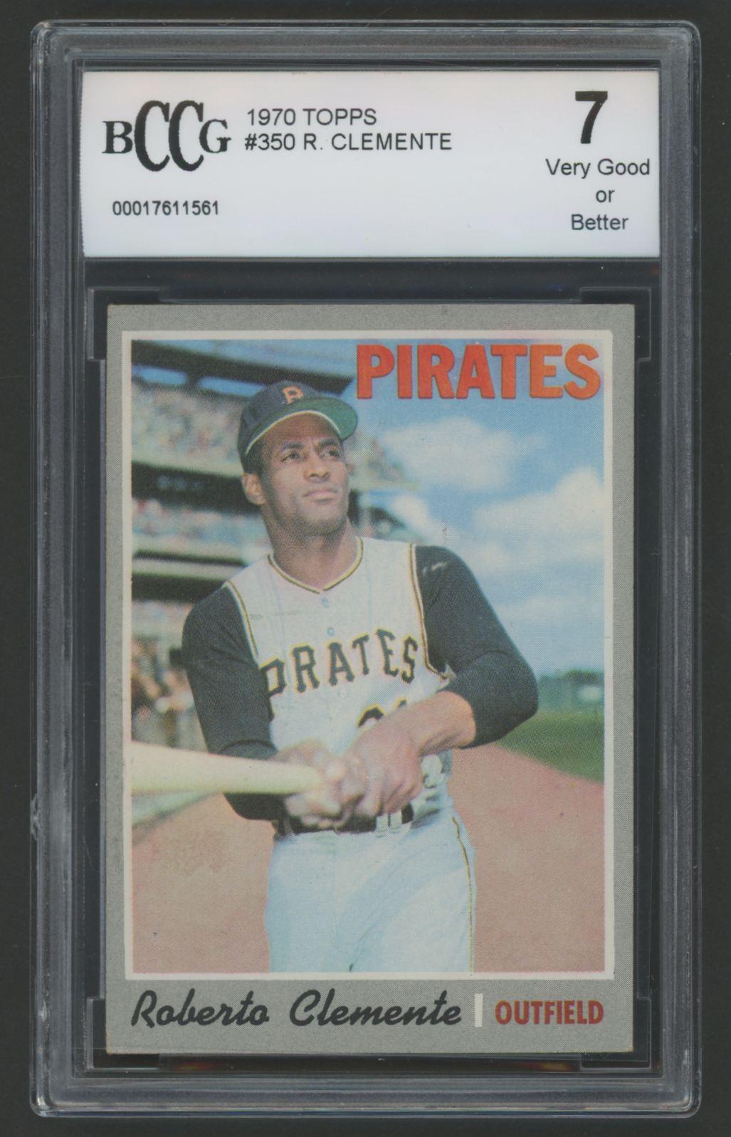 Roberto Clemente 1970 Topps #350 (BCCG 7) at PristineAuction.com Roberto Clemente 1970 Topps #350 (BCCG 7) at PristineAuction.com