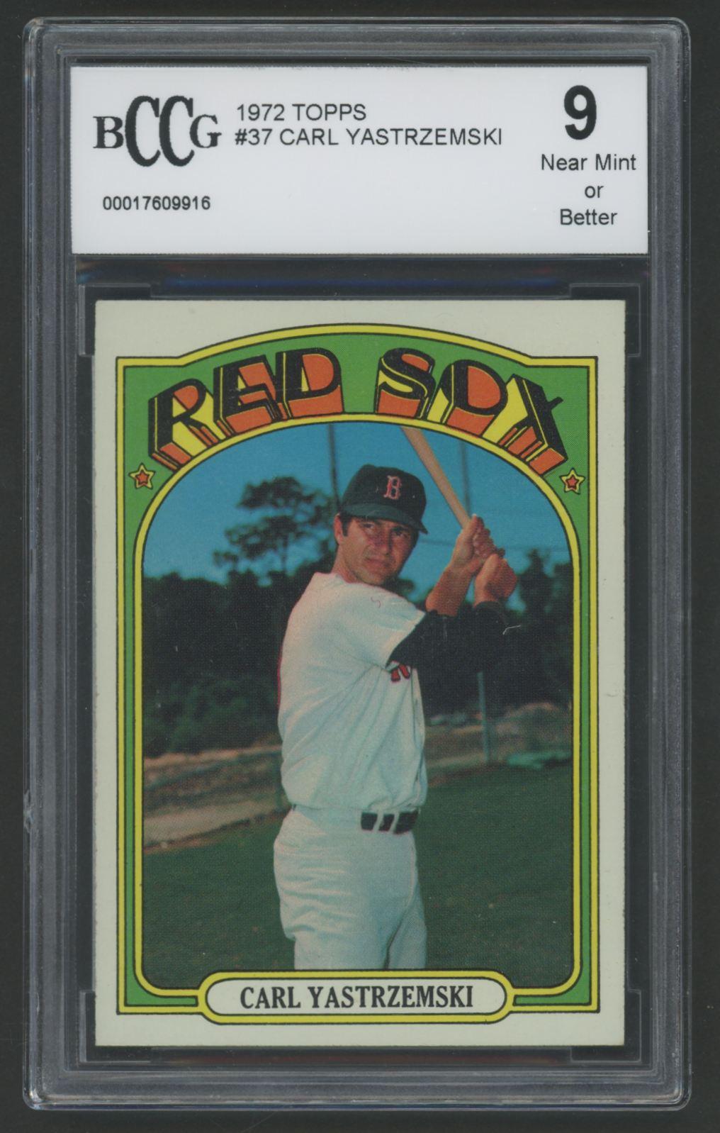 Carl Yastrzemski 1972 Topps #37 (BCCG 9) at PristineAuction.com Carl Yastrzemski 1972 Topps #37 (BCCG 9) at PristineAuction.com