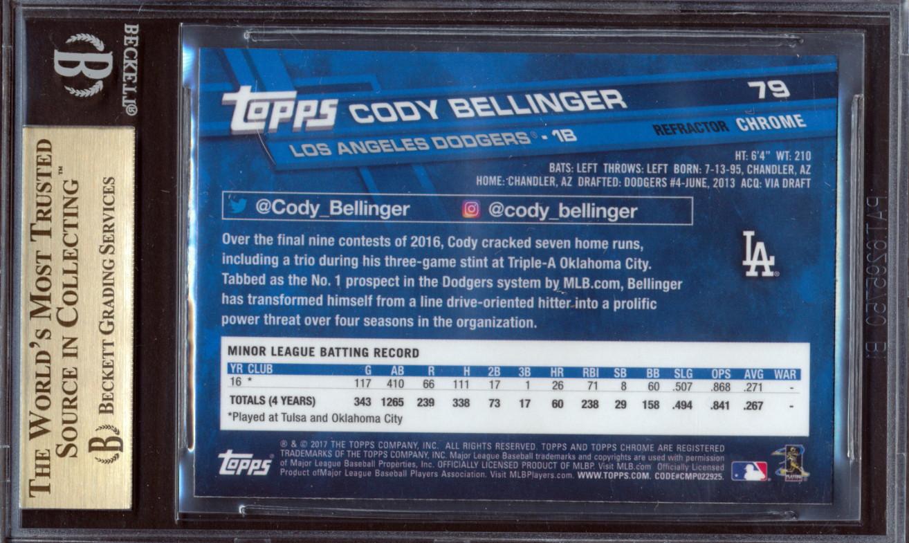 Cody Bellinger 2017 Topps Chrome Sepia Refractors #79 (BGS 9.5) at PristineAuction.com Cody Bellinger 2017 Topps Chrome Sepia Refractors #79 (BGS 9.5) at PristineAuction.com
